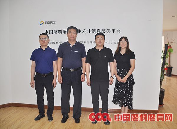圣泉集團市場部總監(jiān)王軒一行到訪中國磨料磨具網(wǎng)