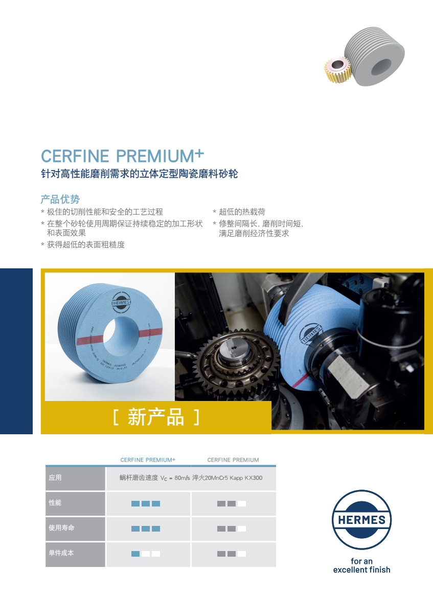赫美斯新品發布：蝸桿磨磨削